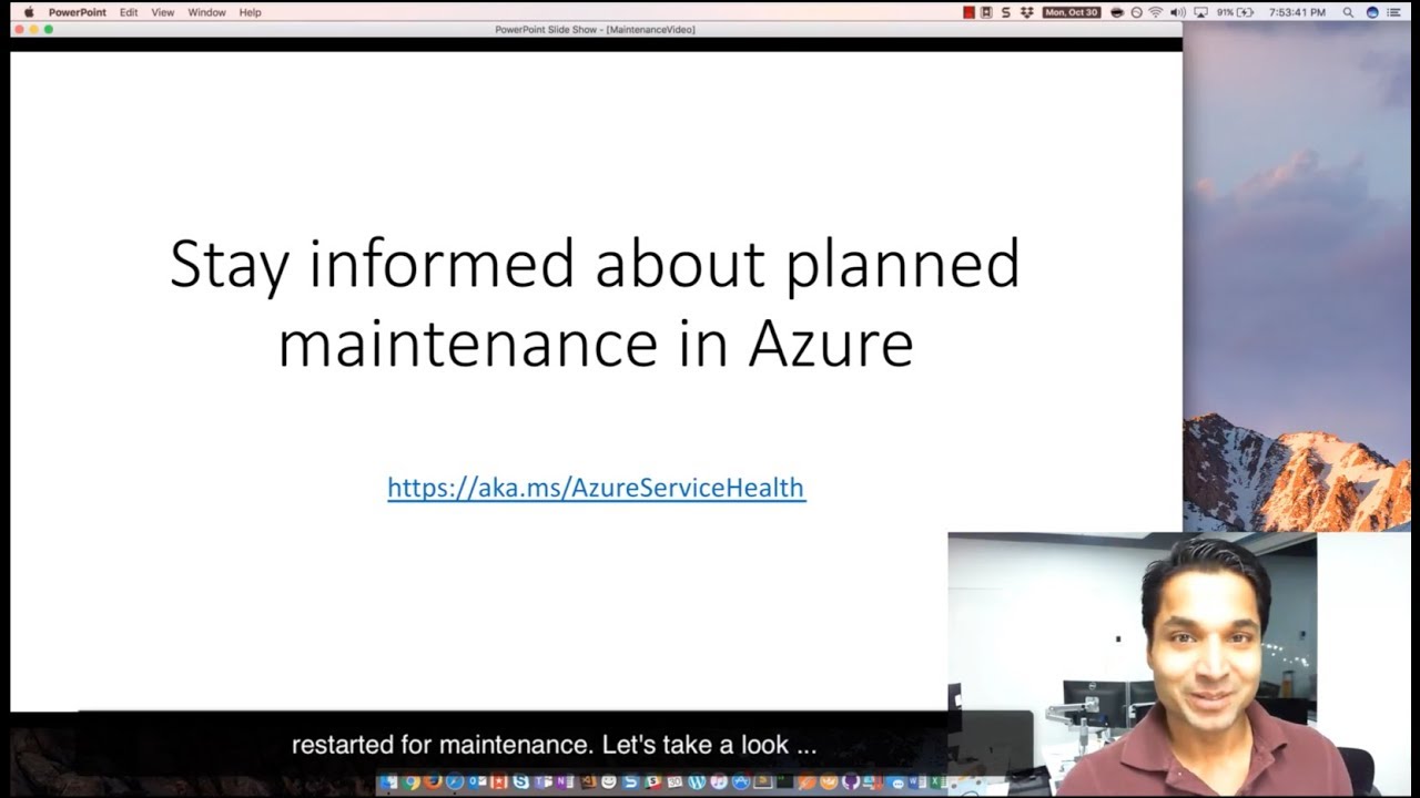 Azure Service Health - Planned Maintenance