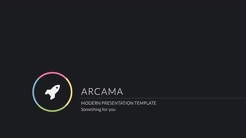 Arcama - Keynote Presentation Template