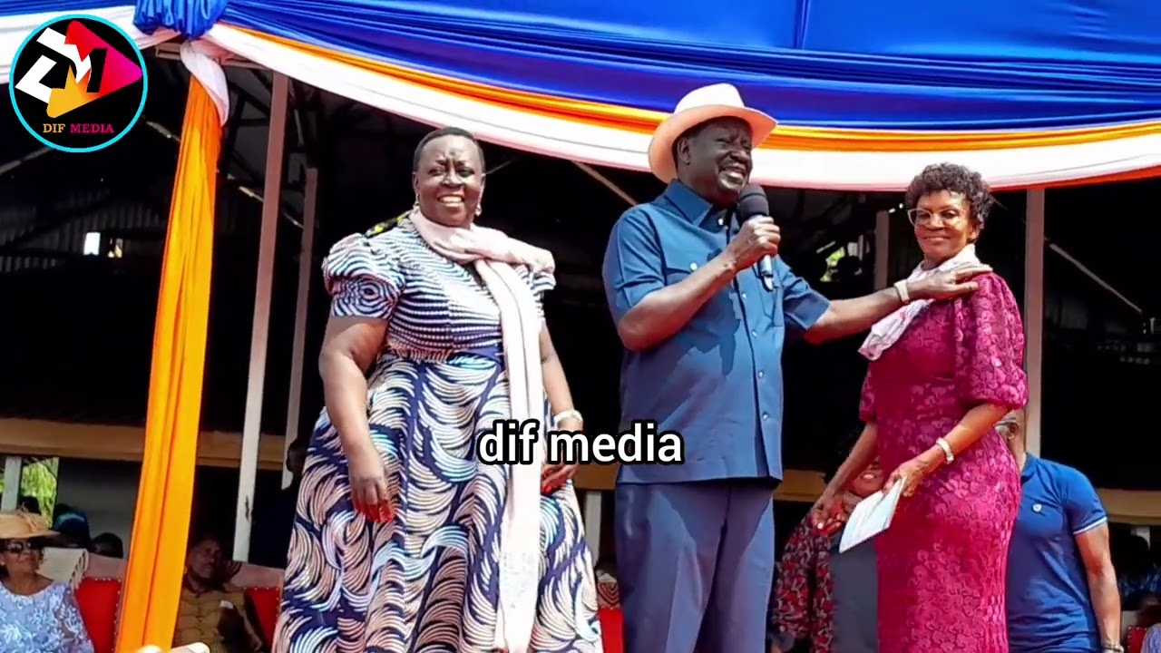 RAILA ODINGA INTRODUCES THE ODINGA FAMILY,SISTERS & BROTHERS DURING OBURU ODINGA'S BIRTHDAY IN BONDO