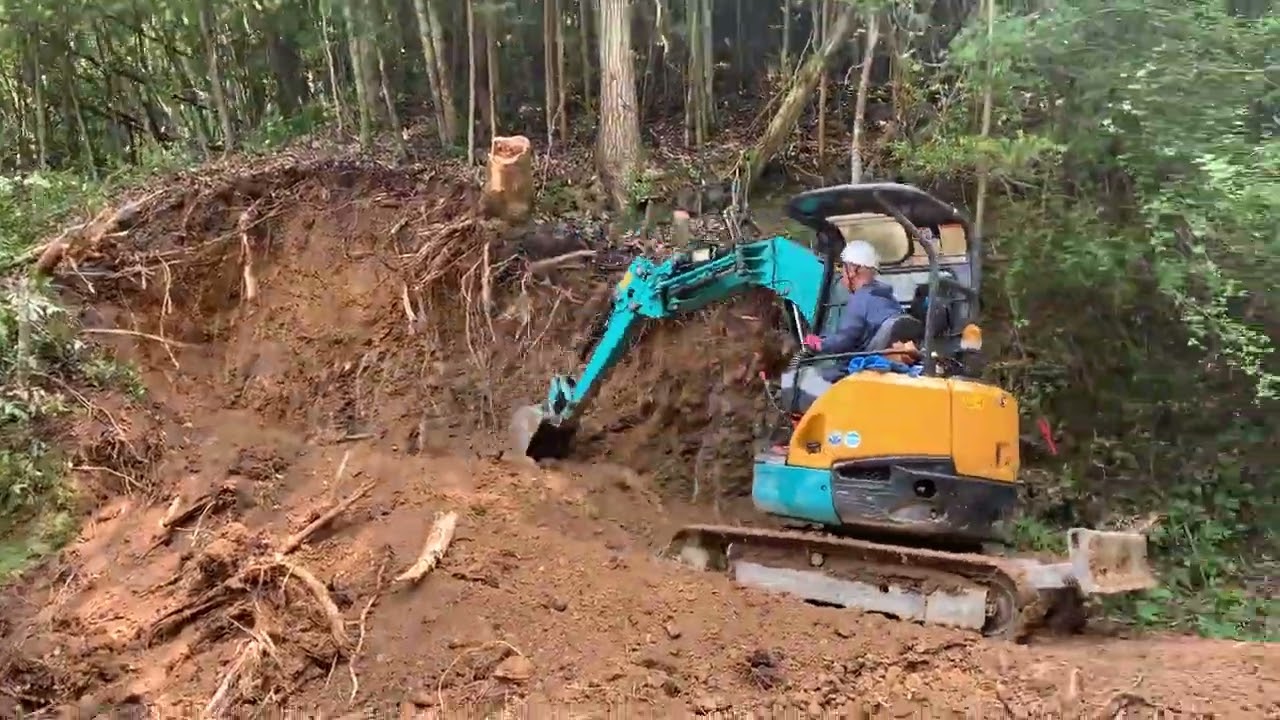 【林業】作業道エントリーを作る師匠【津和野ヤモリーズ】