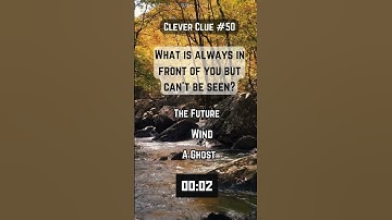 What is always in front of you but can’t be seen?..🧠 #funlearning #braingames #riddles