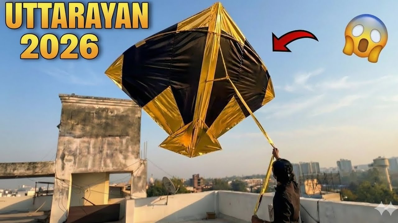 Uttrayan 2026 Day 1 🤯😳| BIGGEST KITE 