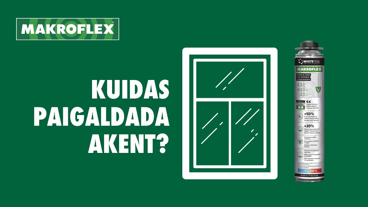 Kuidas paigaldada akent?