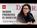 Informe diario sobre Programas de Bienestar, 15 de octubre de 2020