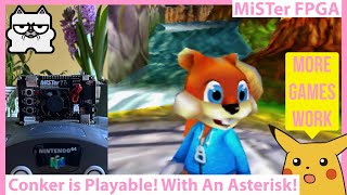 MiSTer FPGA N64 Core Turbo Core Updates! Conker is Basically Playable