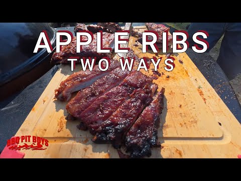 Apple Butter Baby Back Ribs with Spicy Spares