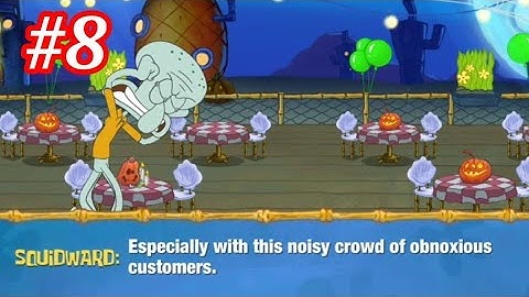 SpongeBob Making Pink And Purple Pancakes - SpongeBob: Krusty Cook-Off #8