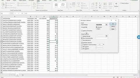 How to Run Descriptive Statistics for a Continuous Variable in Excel