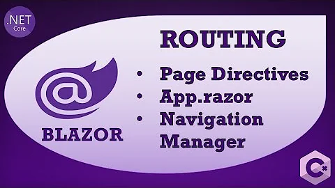 Page route. Razor Blazor.