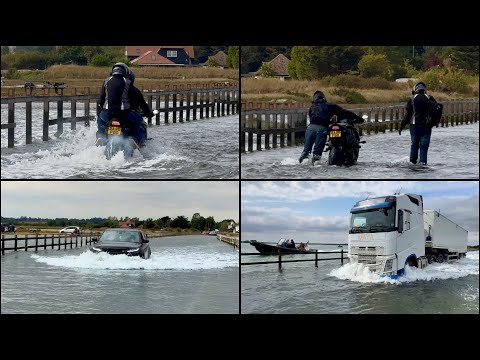 How To Destroy Your Motorbike Through The Sea! | Mersea Island High Tide | Part 14