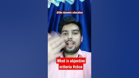 What is Objective Criteria @CBSE | Cbse 10th Board exam cancelled 2021 #Shorts