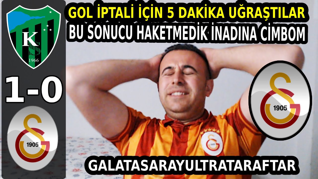 BU SONUCU HAKETMEDİK GOLÜMÜZÜ YEDİLER  - Kocaelispor 1-0 Galatasaray Tepki Videosu