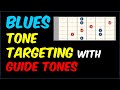 Tone Targeting in 1, 4, 5 Blues Solos Using Guide Tones