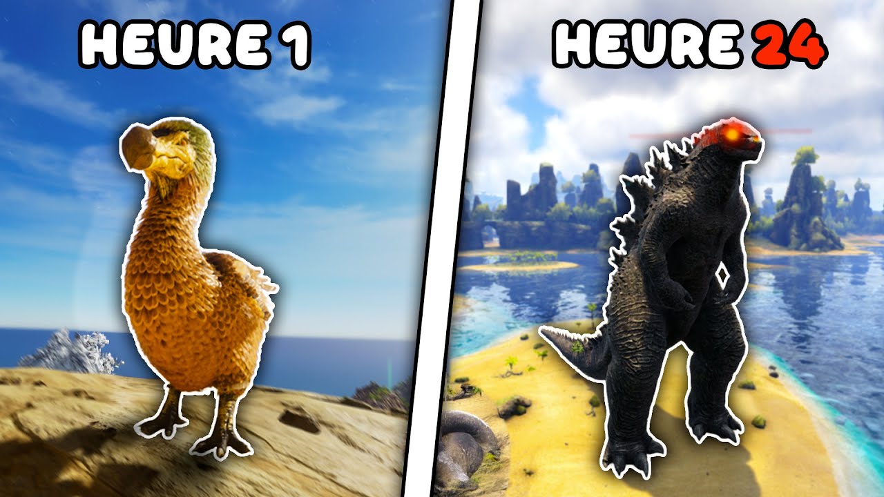 J'ai passé 24H sur Ark avec des KAIJUS !