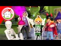 Playmobil Film Familie Hauser - Halloween Party in der Schule - Geschichte mit Anna und Lena