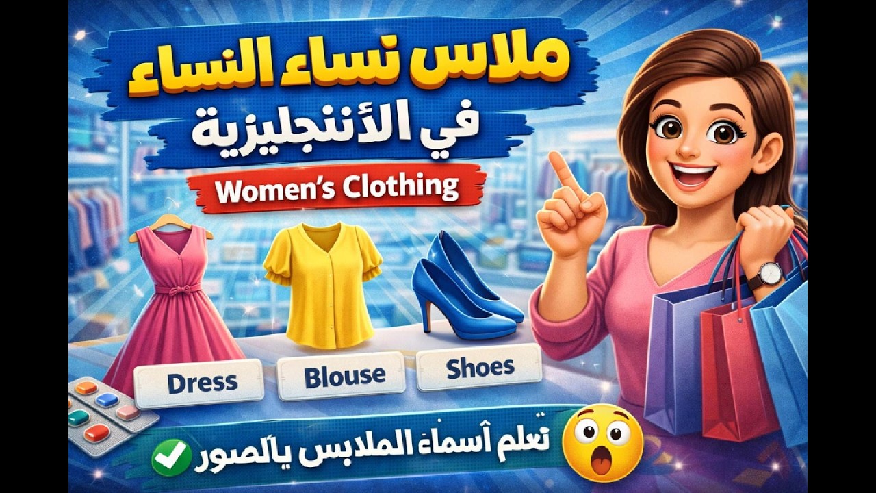 ستحتاجين هذه الكلمات عن ملابس النساء بالإنجليزية