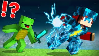 STORM Armor Speedrunner vs Hunter in Minecraft - Maizen JJ and Mikey
