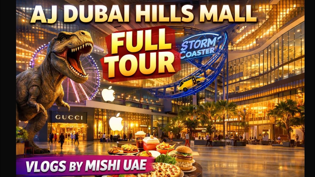 Dubai Hills Mall Walking Tour 🛍️ | Luxury Shopping Destination ✨ | outing | Vlogs by Mishi U.A.E