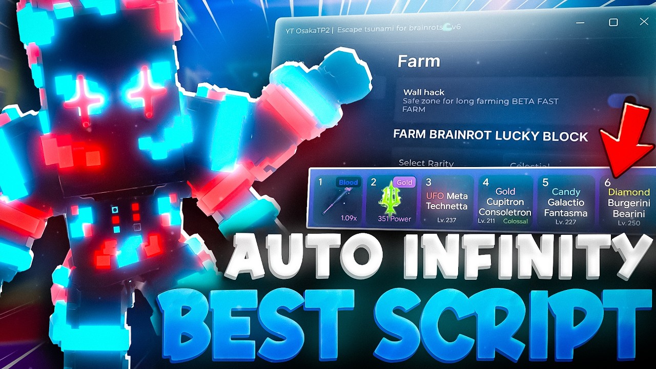 Escape Tsunami For Brainrot Script ( NO KEY) - AUTO GAPS | DUPE BRAINROTS | TELEPORT | REMOVE WALLS