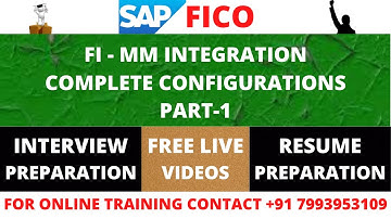 FI-MM INTEGRATION CONFIGURATIONS IN SAP, FI TO MM INTEGRATION CONFIGURATIONS, BEST SAP FICO TRAINING