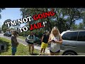 Crash Scene Chaos: Weed-Smoking Karen Ends Up in Jail