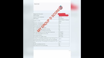 MY RRC GROUP D SCORE CARD🎯✌#rrcgroup #score #scorecard #groupd #gorakhpur #NER