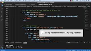 19.8 Angular Project   Checkout Form Layout   Billing Address