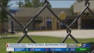 Newsom does not support school reopening plan, but plans to set aside vaccines for teachers, staff