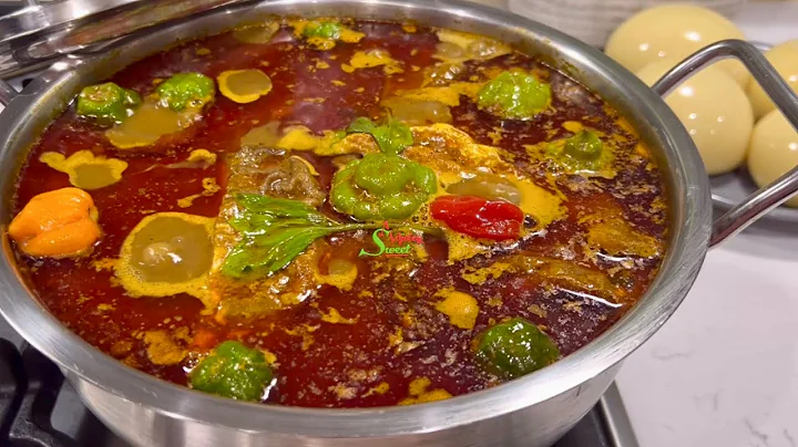 This Is The Tastiest & Easiest Palm Nut Soup Recipe On YouTube Made With Assorted Smoked Fish,Try It