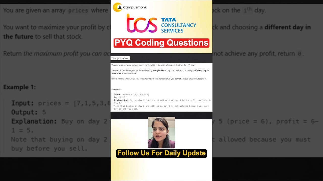 🔥 Coding Challenge #1 | Asked in TCS NQT | Solve Before Watching
