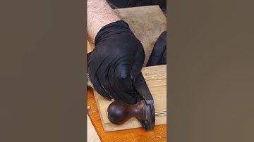 Pen blank trimming using handplane and a shooting board #woodworking #shorts