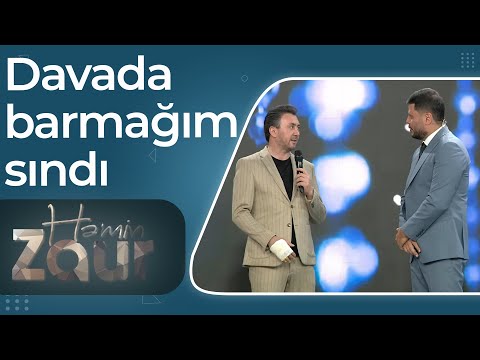 Aqşin Fateh studiyaya əli gipsdə gəldi! Restorandakı davada barmağım sındı – Həmin Zaur