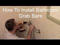 How To Install Bathroom Grab Bars