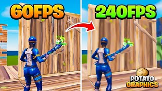 How to get potato graphics in fortnite Chapter 5 (max FPS + 0 PING)