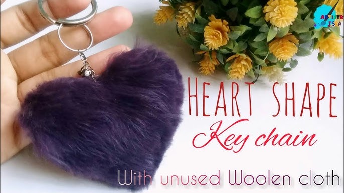 Trash To Couture: DIY Pom Pom key chain