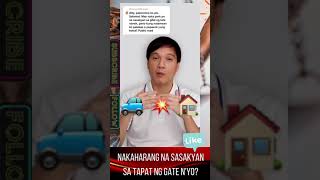 Nakaharang na sasakyan sa tapat ng gate n'yo 🚧Public Road🚧? #shorts screenshot 1