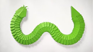 Origami MODULAR SNAKE | How to make a paper snake