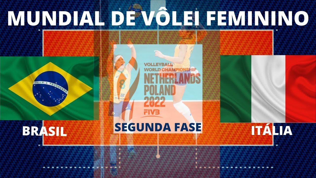 Brasil encara Itália na abertura da segunda fase do Mundial feminino de  vôlei, vôlei