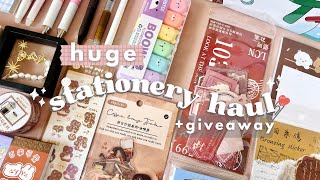 HUGE stationery haul + giveaway ✨ | ft. stationery pal 📚