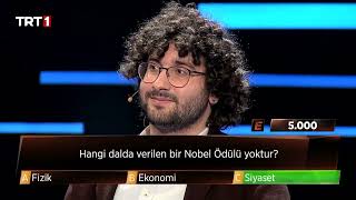 Hangi Dalda Verilen Bir Nobel Ödülü Yoktur? Çağatay Aydın - 3Te 3 - Trt 1