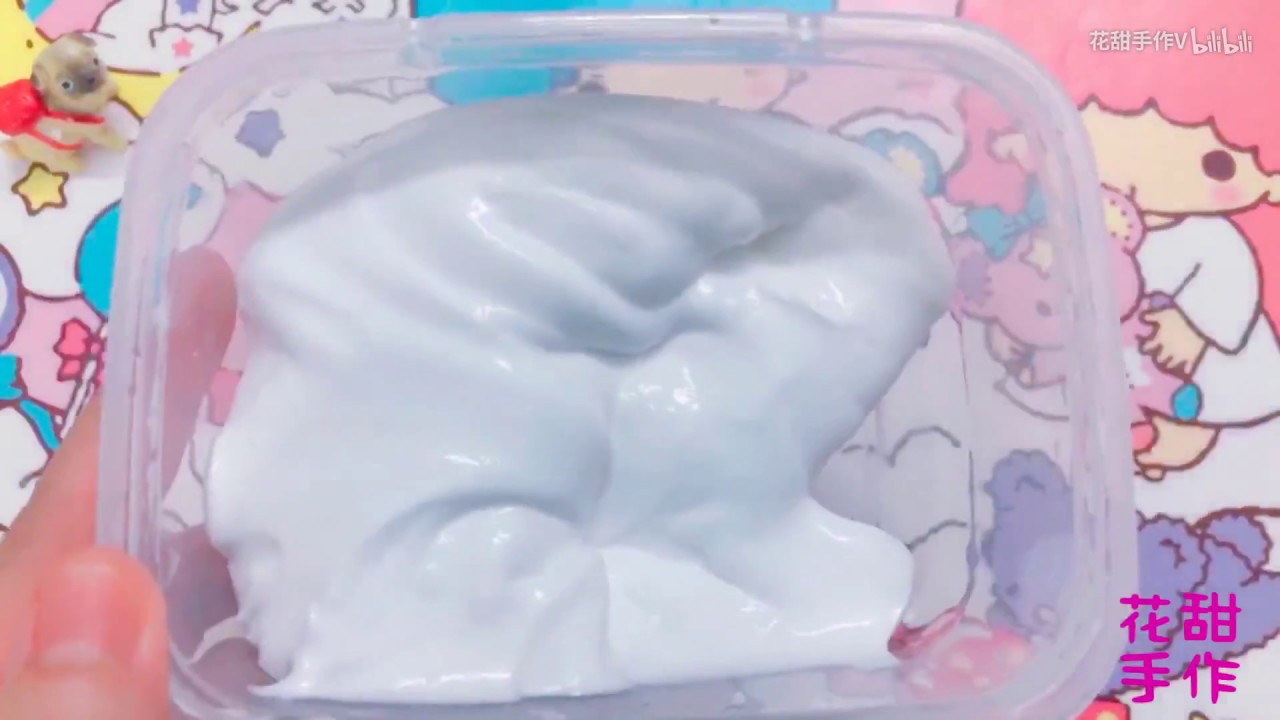 【花甜手作】沐浴露自製無硼砂牛奶史萊姆，不用剃須泡，都能DIY出細膩的泡沫