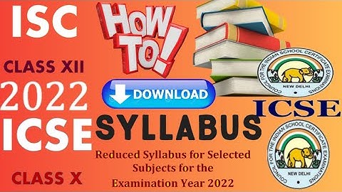 HOW TO DOWNLOAD CLASS 10th & 12th EXAM REVISED SYLLABUS 2021-22 | #CISCE || #C4_CHRISTY || C4CHRISTY