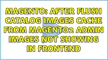 Magento: After Flush Catalog Images cache from magento2 admin images not showing in frontend