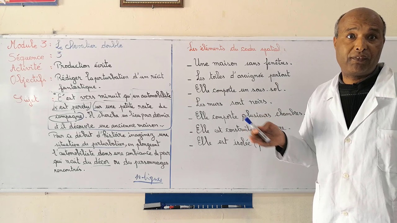 MS TC LSH FR 3  Production écrit  Rédiger une perturbation d'un récit fantastique