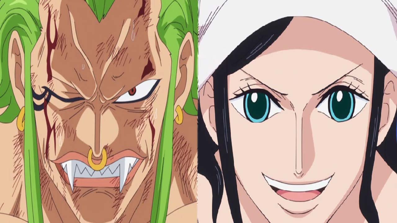 One Piece Episode 713 ワンピース Anime Review Bartolomeo S Bravery And Nico Robin S Grand Entrance Youtube