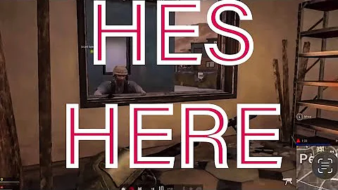 He’s hear in my building 