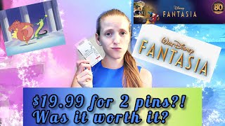 Disneys fantasia 80th anniversary limited edition blind box pins opening!
