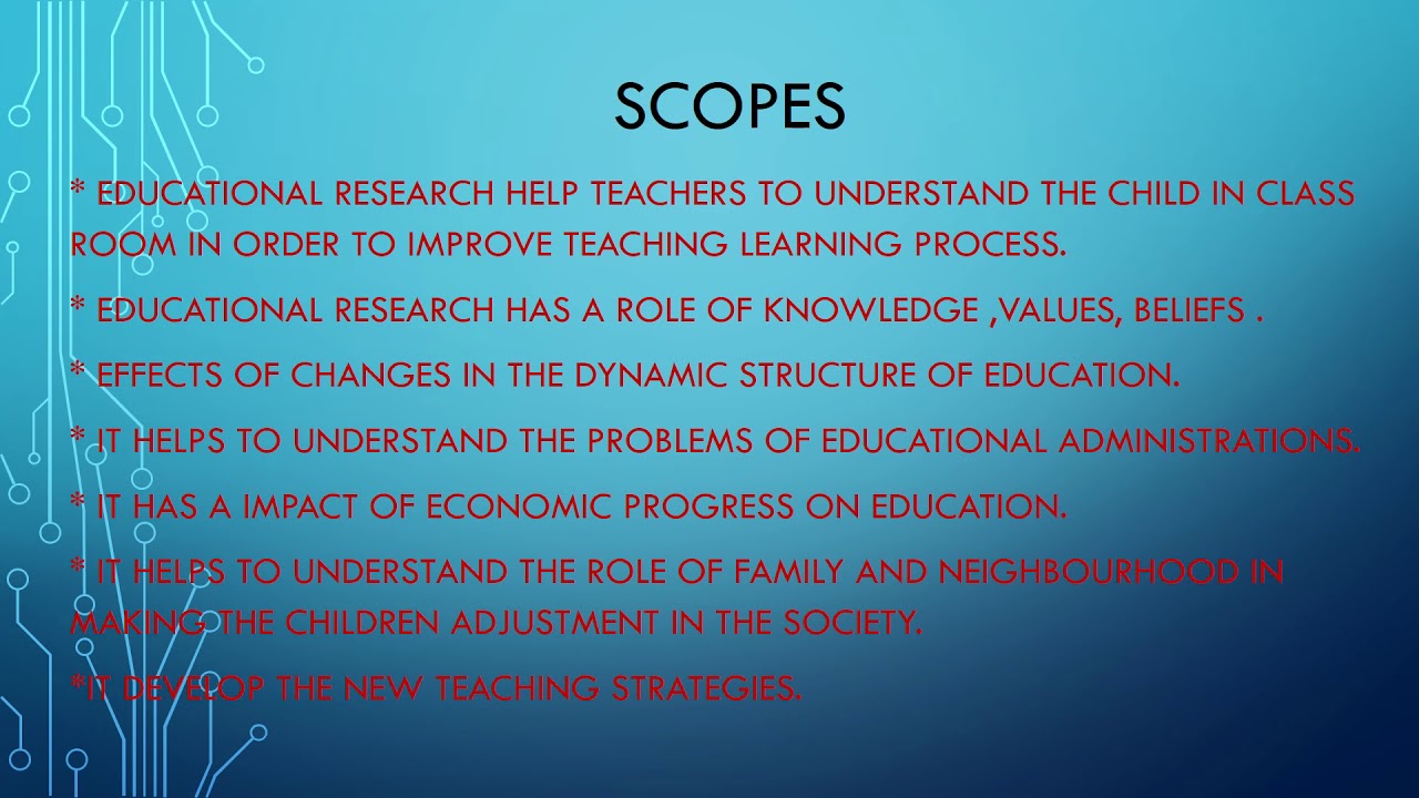 meaning of scope research paper
