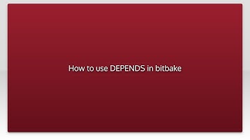 How to use DEPENDS in bitbake