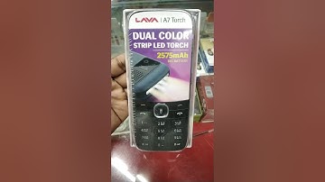 Lava A7 Torch Keypad Mobile Dual Colour Strip LED 2575maH Battery Unboxing Video #shorts #lava